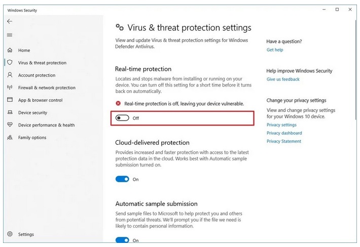 غیر فعال کردن آنتی ویروس غیر فعال کردن آنتی ویروس