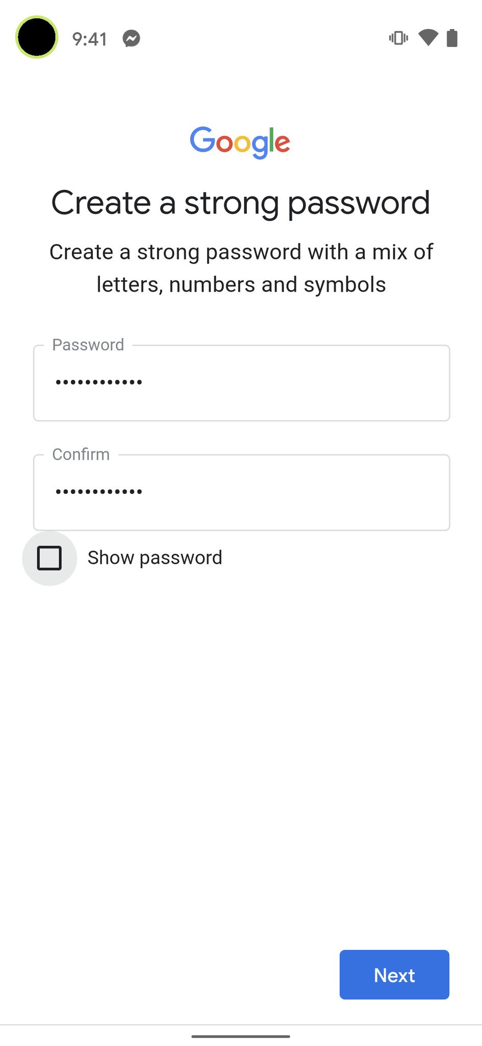 پسورد خود را وارد کنید. (دو بار) پسورد خود را وارد کنید. (دو بار)