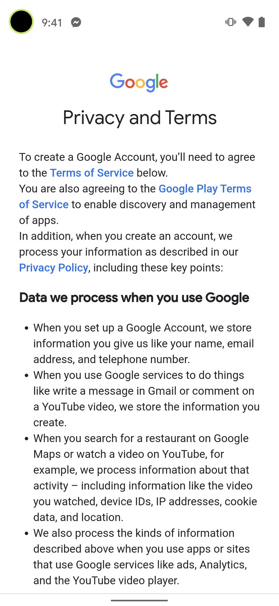 بعد از خواندن قوانین و حریم شخصی روی دکمه I agree بزنید. بعد از خواندن قوانین و حریم شخصی روی دکمه I agree بزنید.