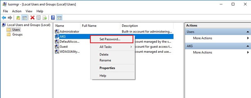 ریست کردن پسورد ویندوز 10 ریست کردن پسورد ویندوز 10