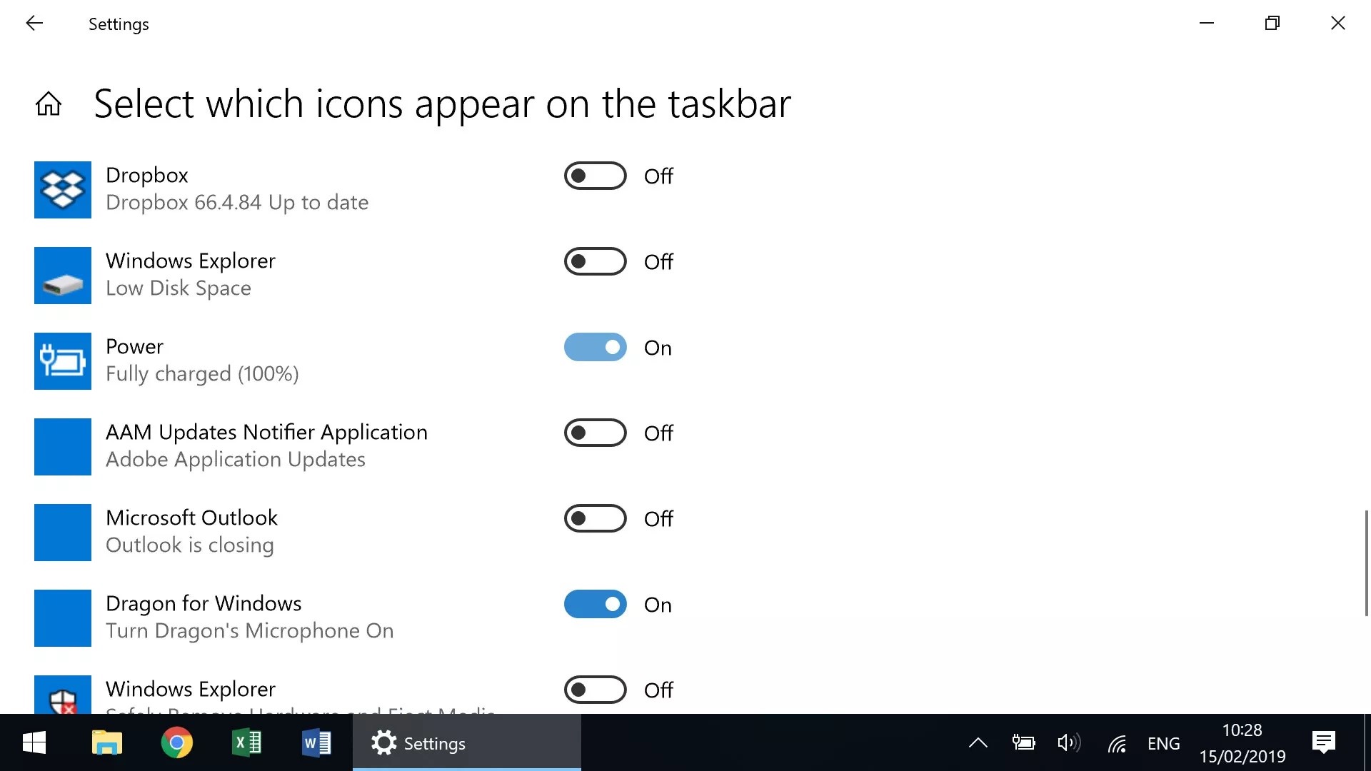 بازیابی نماد باتری، غیب شدن علامت باتری در ویندوز 10، آیکون باتری