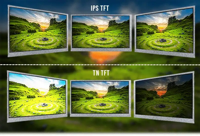 متفاوت بودن tft با ips تفاوت صفحه نمایش tft با ips